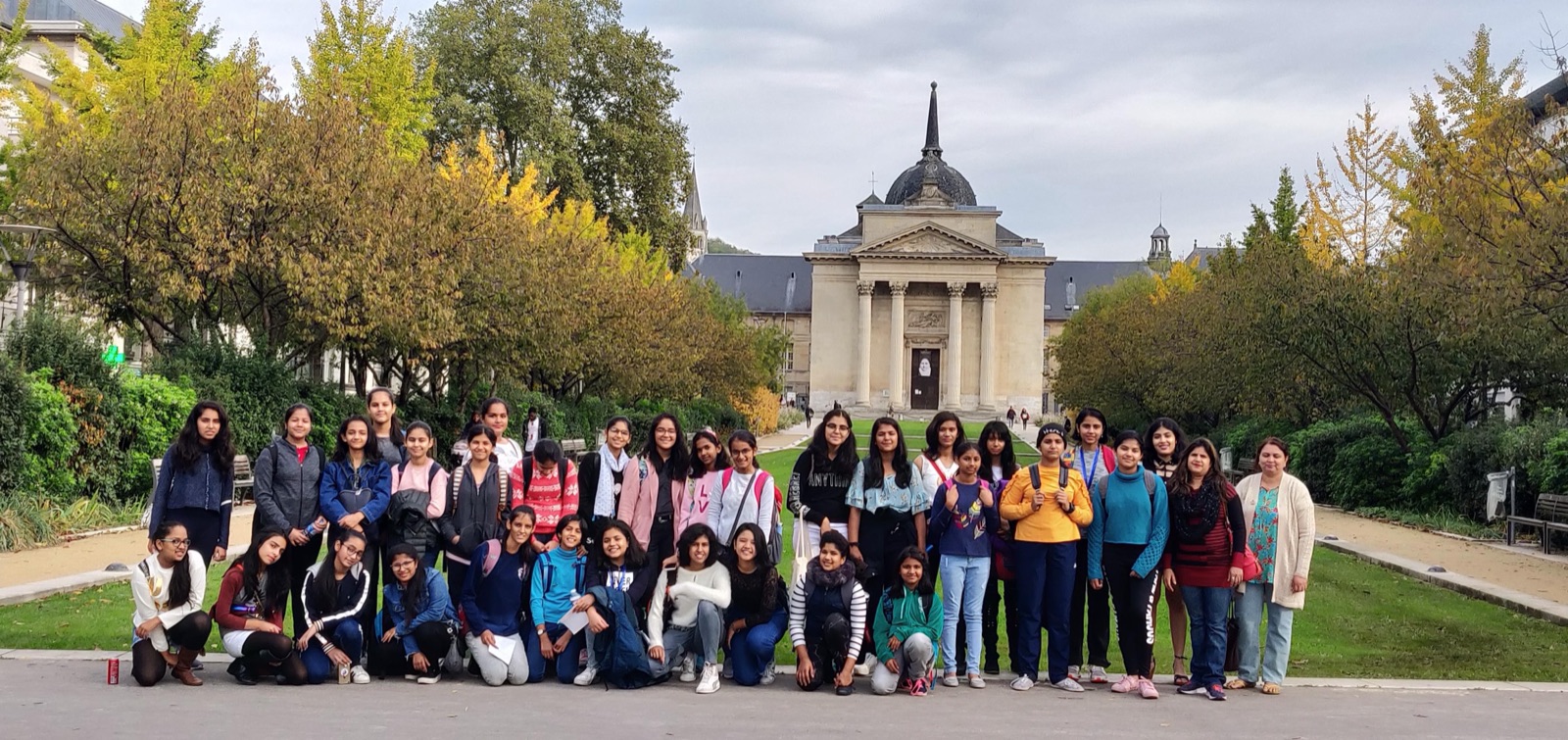 Students in France on the immersion programme